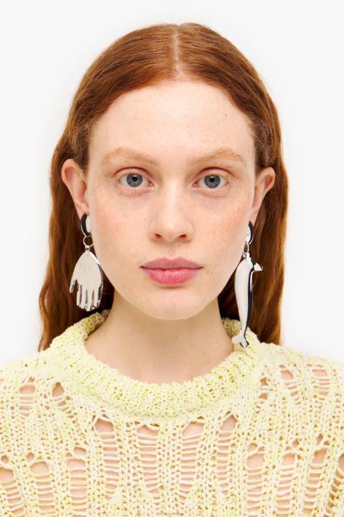 lange dolfijn oorbellen Bimba Y Lola zilver accessoires 4HDL850