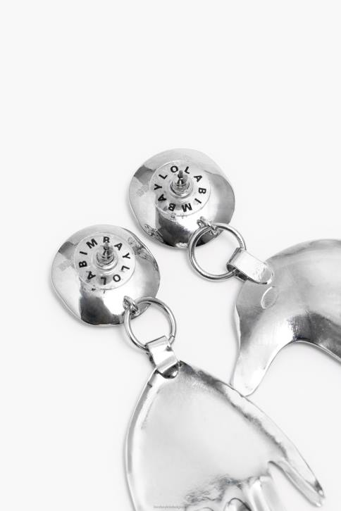 lange dolfijn oorbellen Bimba Y Lola zilver accessoires 4HDL850