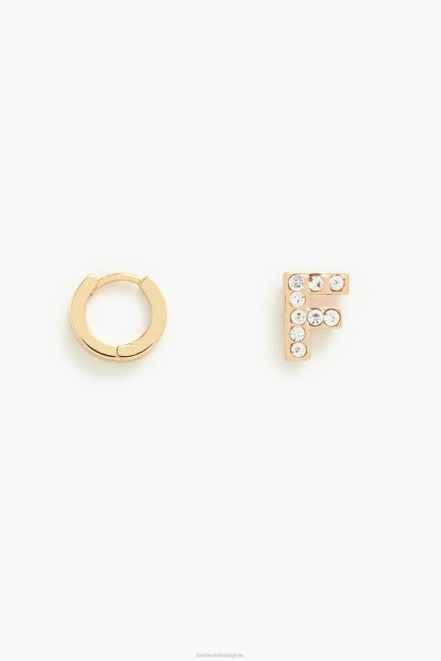 letter mini hoepel oorbellen Bimba Y Lola F accessoires 4HDL1154