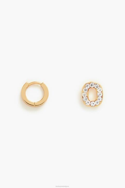 letter mini hoepel oorbellen Bimba Y Lola O accessoires 4HDL1163