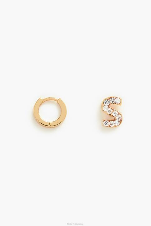 letter mini hoepel oorbellen Bimba Y Lola S accessoires 4HDL1167