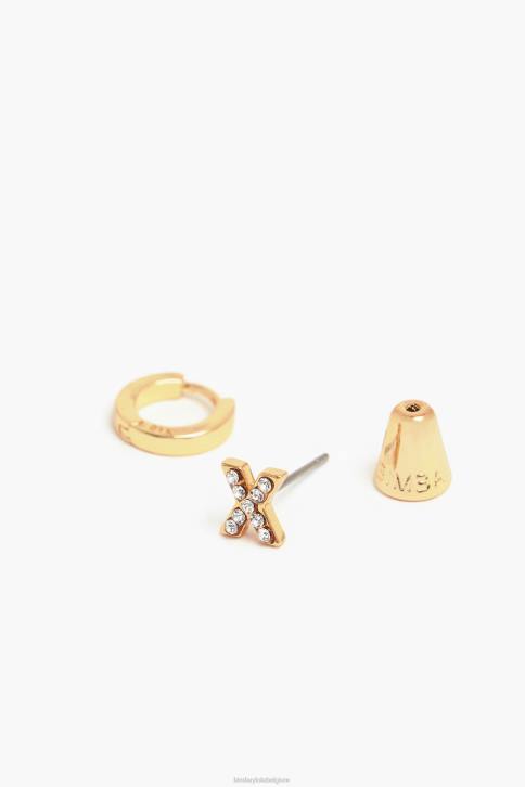letter mini hoepel oorbellen Bimba Y Lola X accessoires 4HDL1172