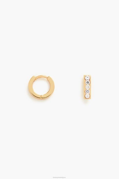 letter mini hoepel oorbellen Bimba Y Lola i accessoires 4HDL1157