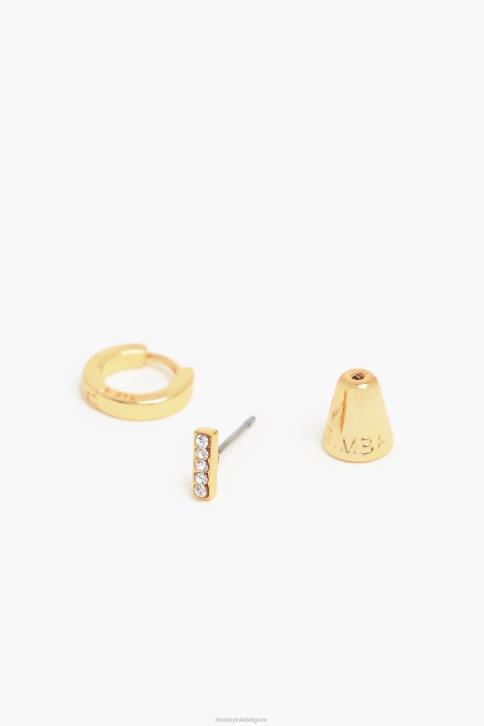 letter mini hoepel oorbellen Bimba Y Lola i accessoires 4HDL1157