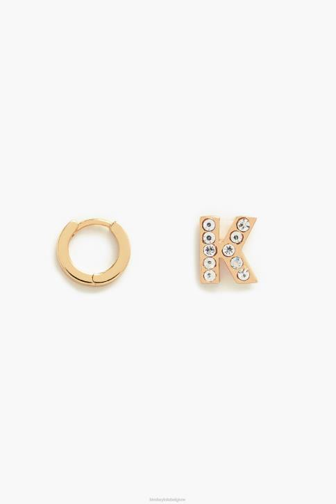 letter mini hoepel oorbellen Bimba Y Lola k accessoires 4HDL1159
