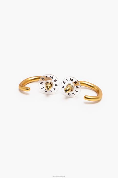 matte en hoop oorbellen Bimba Y Lola goud accessoires 4HDL762