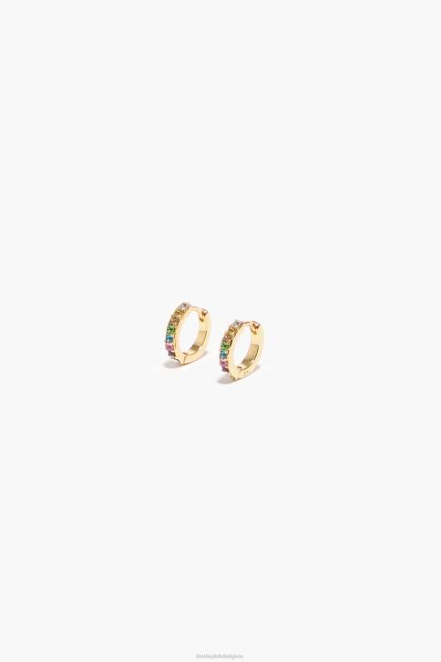 mini hoepel oorbellen Bimba Y Lola gouden accessoires 4HDL718