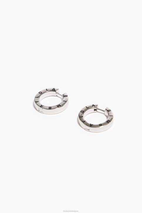 oorbellen met logo Bimba Y Lola zilver accessoires 4HDL1140