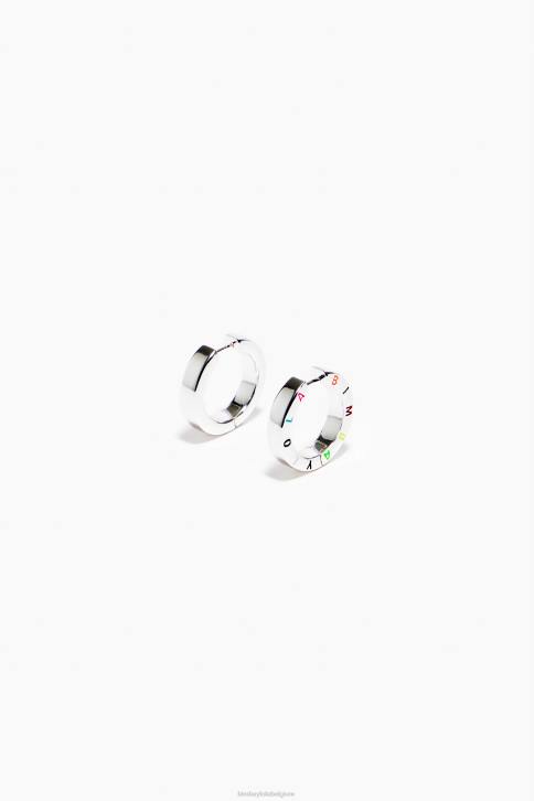 oorbellen met logo Bimba Y Lola zilver en veelkleurig accessoires 4HDL715