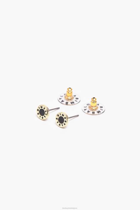 oorbellen met logoknopen Bimba Y Lola zwart accessoires 4HDL826