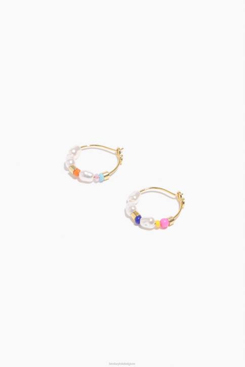 oorringen Bimba Y Lola veelkleurige parels en kralen accessoires 4HDL771