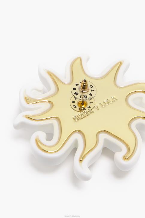 zon oorbellen Bimba Y Lola ivoor accessoires 4HDL704