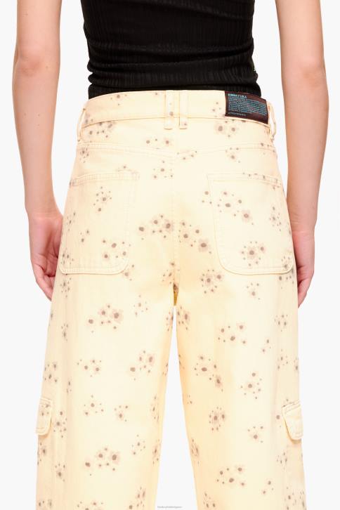 cargo - cargobroek met bloemenprint van acryl Bimba Y Lola ivoor kleding 4HDL407