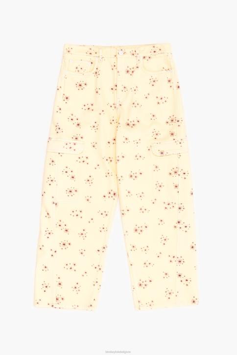 cargo - cargobroek met bloemenprint van acryl Bimba Y Lola ivoor kleding 4HDL407