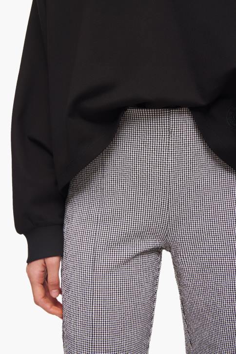 geruite wijd uitlopende broek Bimba Y Lola zwart kleding 4HDL415