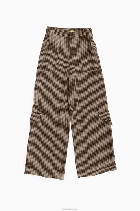 gingham cupro broek Bimba Y Lola zwart en bruin kleding 4HDL438