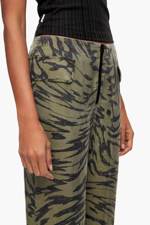 kaki vlindervleugel tweekleurige broek Bimba Y Lola stromend kleding 4HDL402