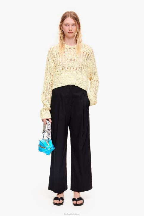 popeline broek Bimba Y Lola zwart kleding 4HDL416