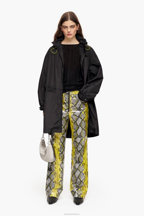 rechte broek met pythonprint Bimba Y Lola geel kleding 4HDL434