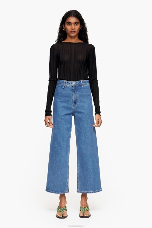 culotte - spijkerbroek met hoge taille Bimba Y Lola blauw kleding 4HDL445