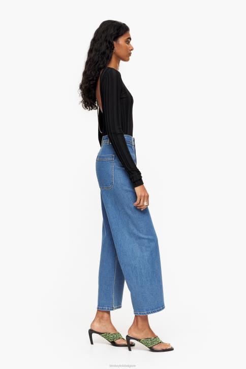 culotte - spijkerbroek met hoge taille Bimba Y Lola blauw kleding 4HDL445