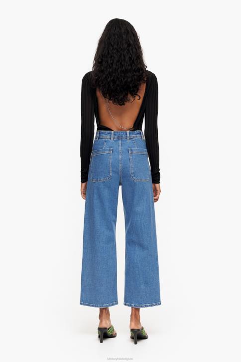 culotte - spijkerbroek met hoge taille Bimba Y Lola blauw kleding 4HDL445
