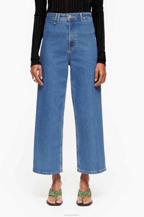 culotte - spijkerbroek met hoge taille Bimba Y Lola blauw kleding 4HDL445
