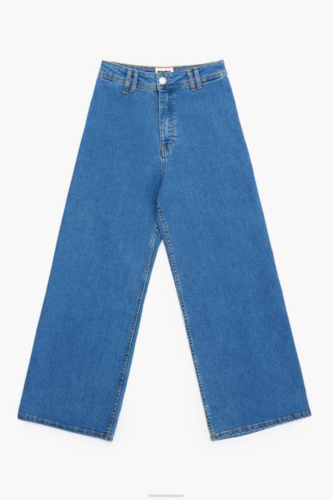 culotte - spijkerbroek met hoge taille Bimba Y Lola blauw kleding 4HDL445