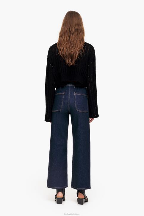 culotte - spijkerbroek met hoge taille Bimba Y Lola donkerblauw kleding 4HDL524