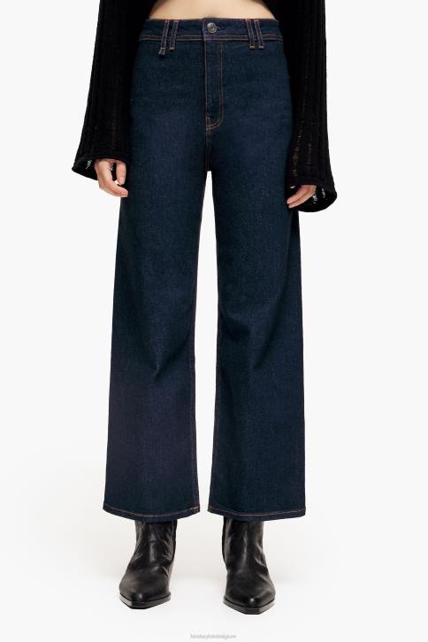 culotte - spijkerbroek met hoge taille Bimba Y Lola donkerblauw kleding 4HDL524