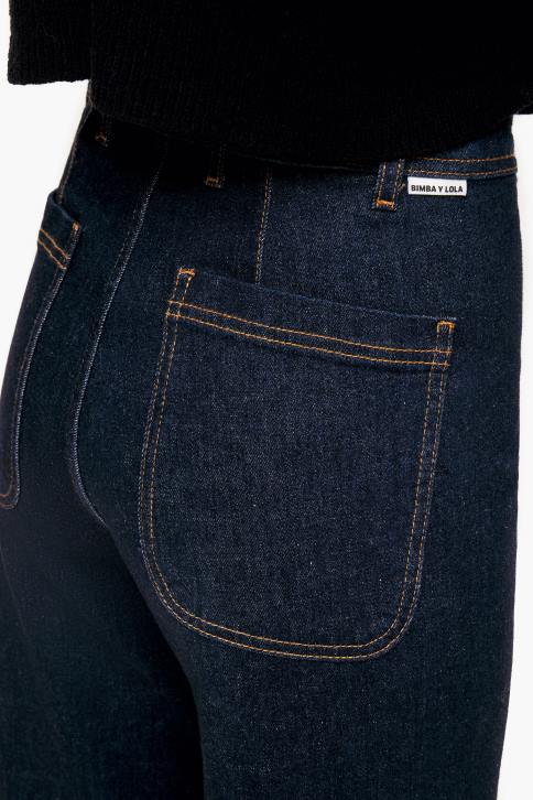 culotte - spijkerbroek met hoge taille Bimba Y Lola donkerblauw kleding 4HDL524