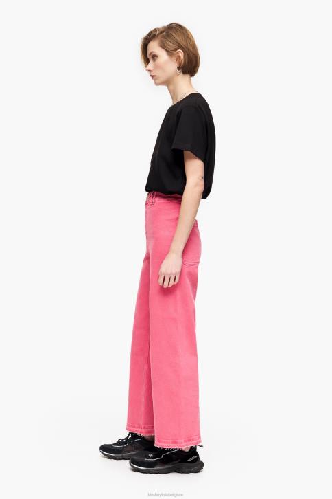 culotte - spijkerbroek met hoge taille Bimba Y Lola kers kleding 4HDL447