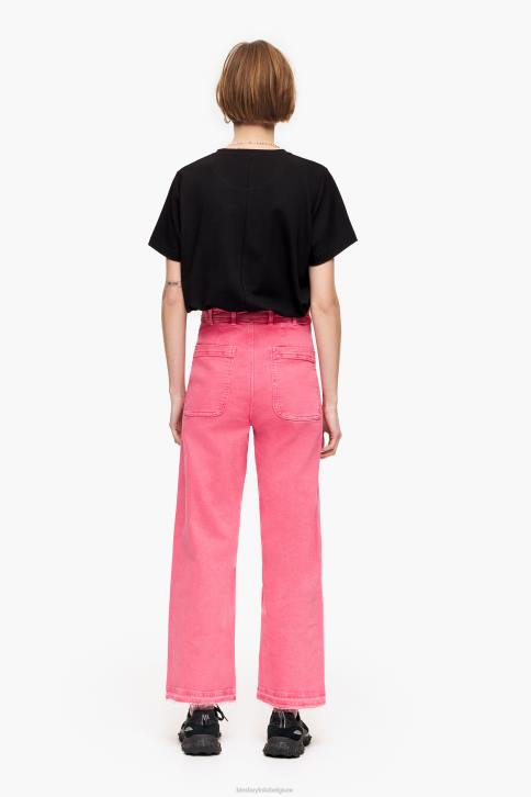 culotte - spijkerbroek met hoge taille Bimba Y Lola kers kleding 4HDL447