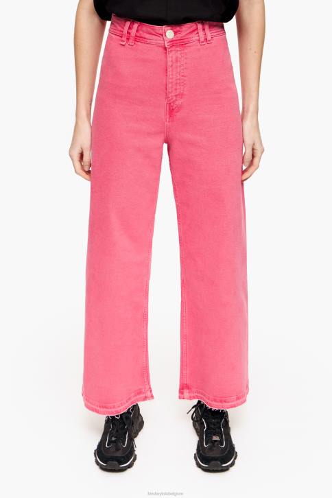 culotte - spijkerbroek met hoge taille Bimba Y Lola kers kleding 4HDL447