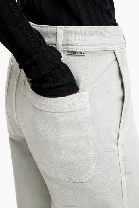 culotte - spijkerbroek met hoge taille Bimba Y Lola muntgroen kleding 4HDL444