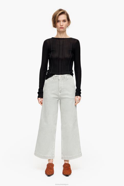 culotte - spijkerbroek met hoge taille Bimba Y Lola muntgroen kleding 4HDL519
