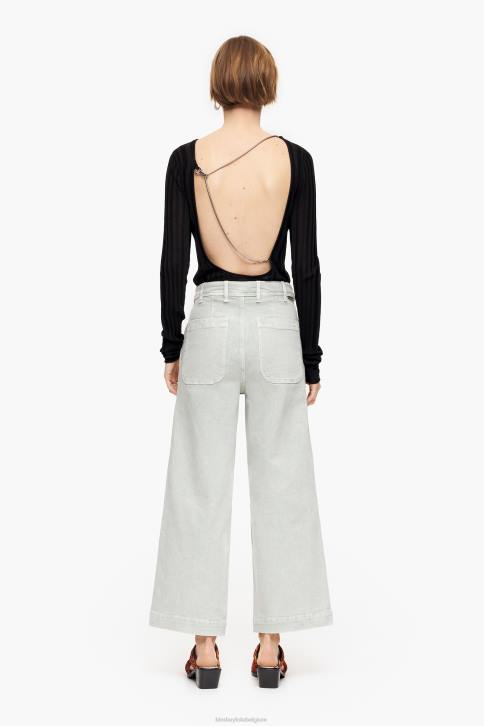 culotte - spijkerbroek met hoge taille Bimba Y Lola muntgroen kleding 4HDL519