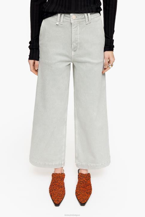 culotte - spijkerbroek met hoge taille Bimba Y Lola muntgroen kleding 4HDL519