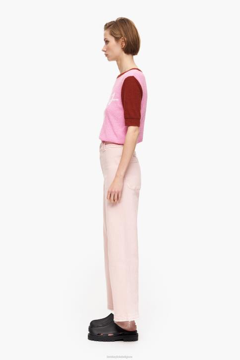 culotte - spijkerbroek met hoge taille Bimba Y Lola roze kleding 4HDL446