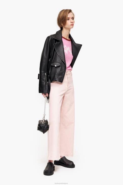 culotte - spijkerbroek met hoge taille Bimba Y Lola roze kleding 4HDL520