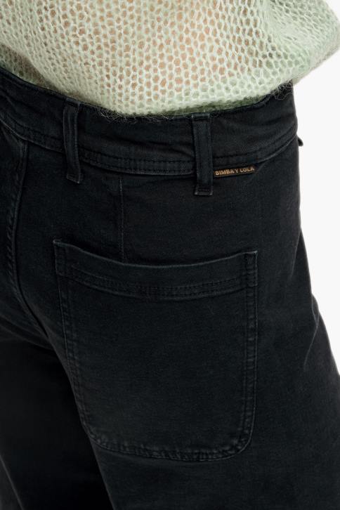 culotte - spijkerbroek met hoge taille Bimba Y Lola zwart kleding 4HDL441