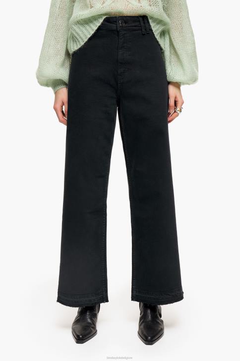 culotte - spijkerbroek met hoge taille Bimba Y Lola zwart kleding 4HDL441
