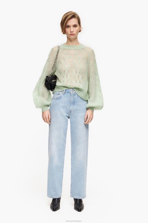 rechte cropped - rechte jeans Bimba Y Lola blauw kleding 4HDL453