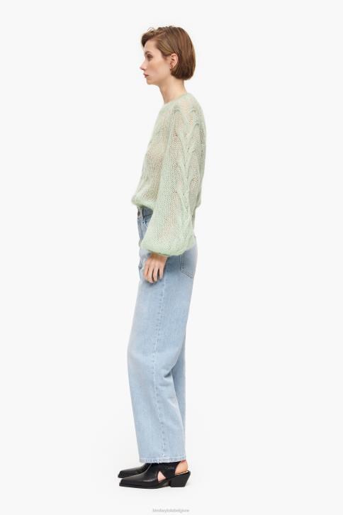 rechte cropped - rechte jeans Bimba Y Lola blauw kleding 4HDL535