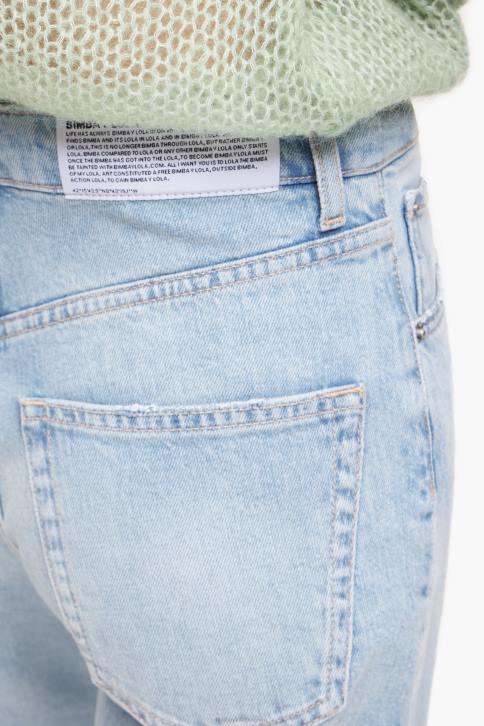rechte cropped - rechte jeans Bimba Y Lola blauw kleding 4HDL535