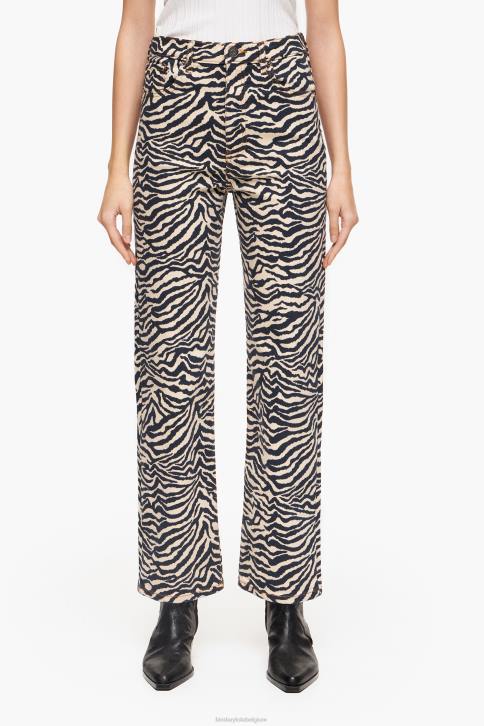 rechte cropped - rechte jeans Bimba Y Lola tijger kleding 4HDL530