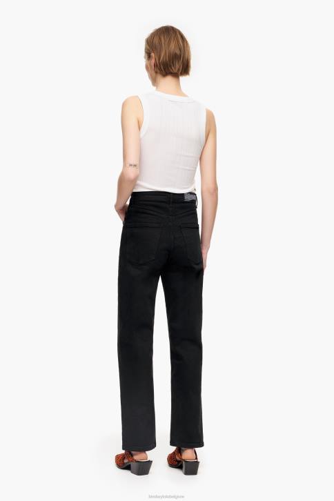 rechte cropped - rechte jeans Bimba Y Lola zwart kleding 4HDL450