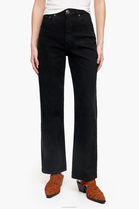 rechte cropped - rechte jeans Bimba Y Lola zwart kleding 4HDL450