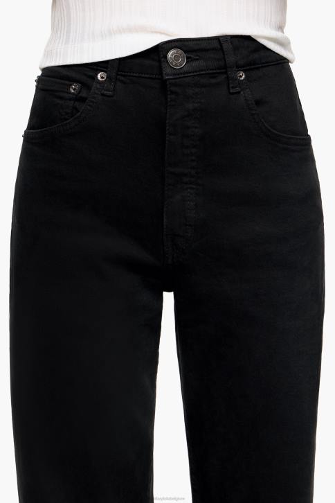 rechte cropped - rechte jeans Bimba Y Lola zwart kleding 4HDL450