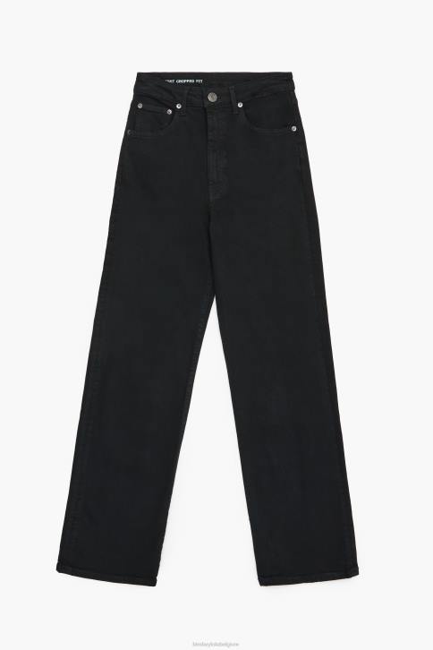 rechte cropped - rechte jeans Bimba Y Lola zwart kleding 4HDL531